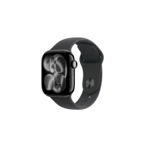 Apple Watch Series 11 - Caja de Aluminio de 42mm Color Negro Azabache con Correa de Goma Color Negro