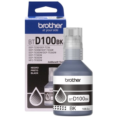Brother BTD100BK Botella de Tinta Negra 7500 Páginas - Recarga sin manchas para impresión profesional - Imagen 2