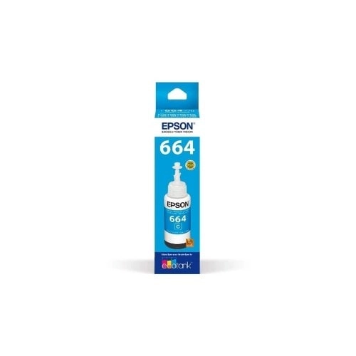 Tinta Original Epson T664 Cyan para L200/L210/L355 - 70ml Rendimiento Garantizado - Imagen 2