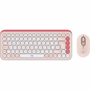 Logitech POP Icon Combo Rosa - Teclado y Mouse Inalámbrico Bluetooth Personalizable - Imagen 1