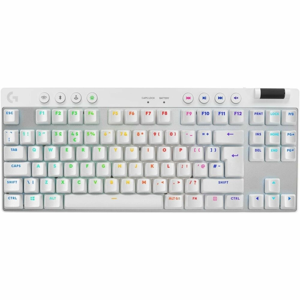 Logitech PRO X TKL LIGHTSPEED Teclado Gaming Mecánico RGB Inalámbrico Profesional - Blanco - Imagen 2