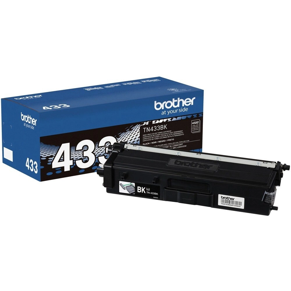 Tóner Brother TN433BK Negro Alto Rendimiento 4500 Páginas Profesional - Imagen 2