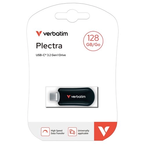 Verbatim USB-C Flash Drive 128GB Plectra - Ultraportátil Alta Velocidad 100MB/s Compatible USB 3.2 - Imagen 2