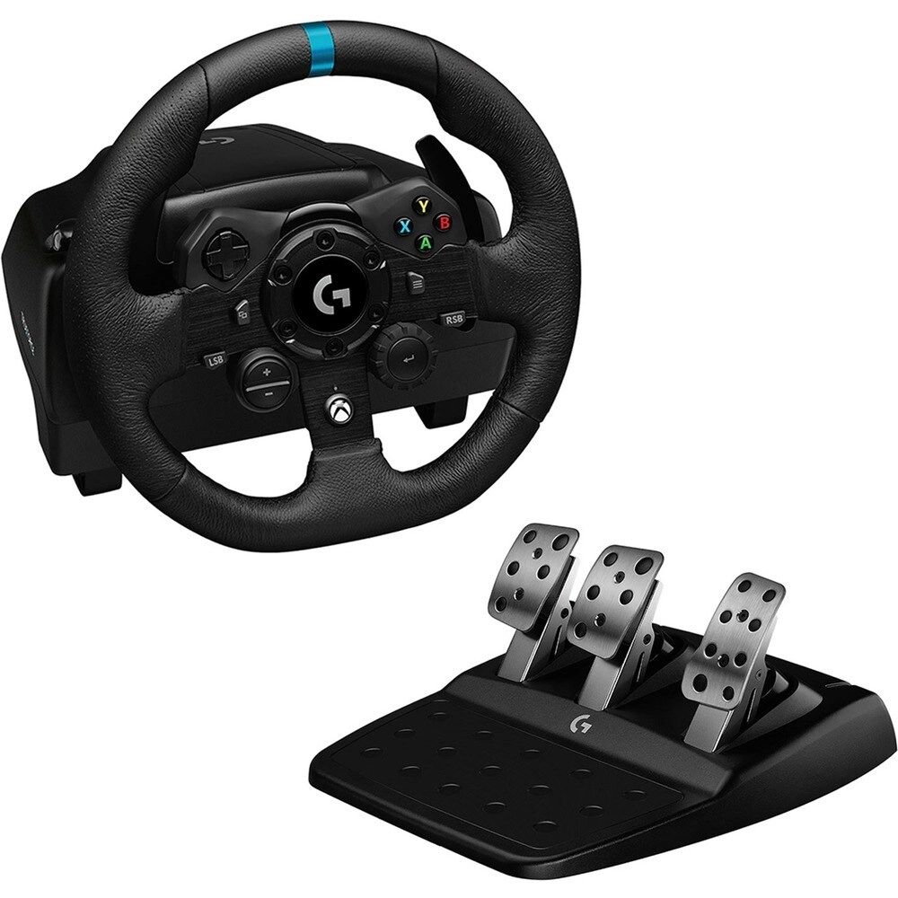 logitech-g923-volante-racing-xbox-pc-2.webp Logitech G923 Volante de Carreras con TrueForce y Pedales para Xbox y PC - Simulación Profesional - Imagen 2