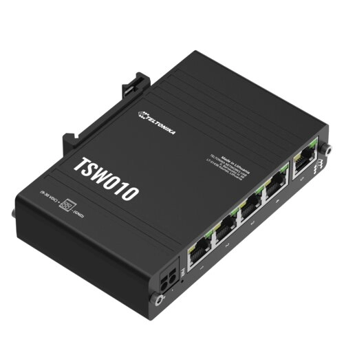 Switch Ethernet Teltonika TSW010 5 Puertos 10/100 - Plug and Play Industrial - Imagen 2