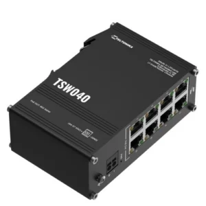 Switch Teltonika TSW040 8 Puertos PoE+ 240W Industrial Plug & Play - Imagen 1