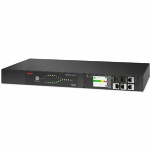 APC NetShelter AP4452A ATS Rack 1U 120V 20A L5-20 10 tomas Negro - Redundancia de energía inteligente para tu rack de TI