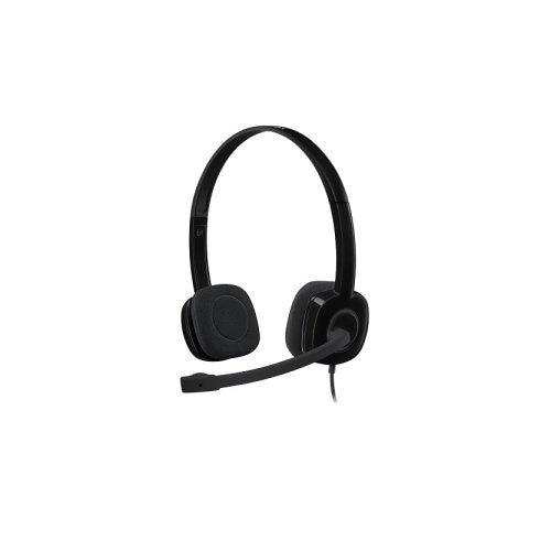 Logitech H151 Auriculares Estéreo con Micrófono Cancelador de Ruido - Conexión Universal 3.5mm