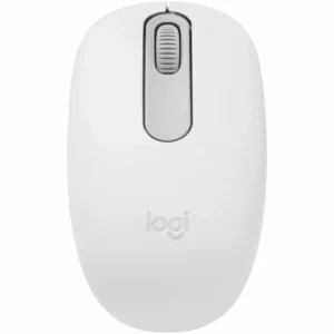 Logitech M196 Mouse Bluetooth Inalámbrico Compacto Pearl White - Diseño Ergonómico Sostenible