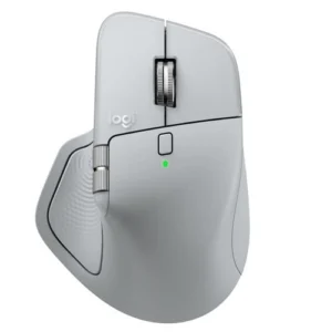 Logitech MX Master 4 Inalámbrico 8000 DPI Bluetooth Gris Pálido - El mouse ergonómico definitivo para productividad