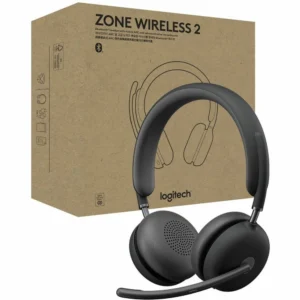 Logitech Zone Wireless 2 Headset Bluetooth 5.2 ANC Híbrida Gris - Concentración total en cada llamada