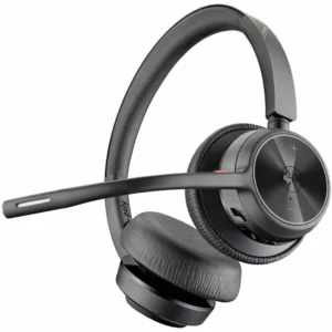 Poly Voyager 4320 Bluetooth 5.1 Binaural USB-A Negro - Auriculares inalámbricos certificados para Microsoft Teams