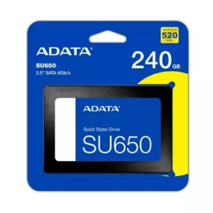 ADATA SSD SU650 240GB SATA - Acelera tu PC con Tecnología 3D NAND