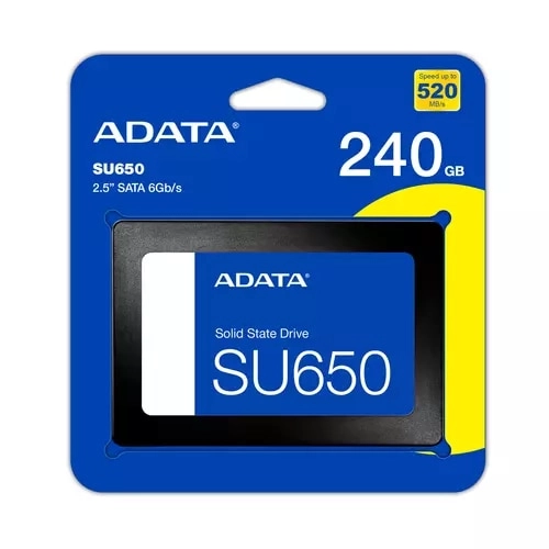 ADATA SSD SU650 240GB SATA - Acelera tu PC con Tecnología 3D NAND