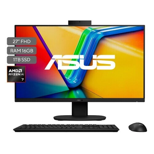 Asus AIO V600 VM670KA 27" AMD Ryzen AI 7 350 16GB RAM 1TB SSD Blanco - Tu escritorio inteligente todo en uno