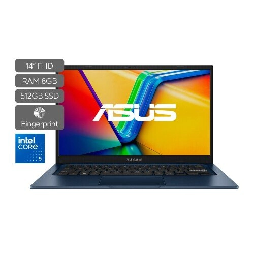ASUS Vivobook 14 X1404VA Intel Core 5 120U 8GB RAM 512GB SSD Sin SO - El portátil ligero para estudiar y trabajar sin límites