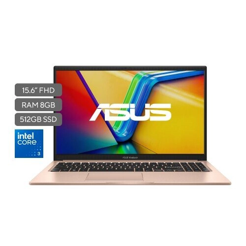 ASUS Vivobook 15 X1504VA Intel Core 3 100U 8GB RAM 512GB SSD Sin SO - Tu notebook versátil para estudiar y trabajar sin límites
