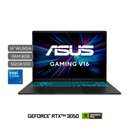 ASUS VivoBook 16 V3607VJ Intel Core 5 210H 8GB RAM 512GB SSD Sin SO - Tu portátil versátil para trabajar, crear y jugar