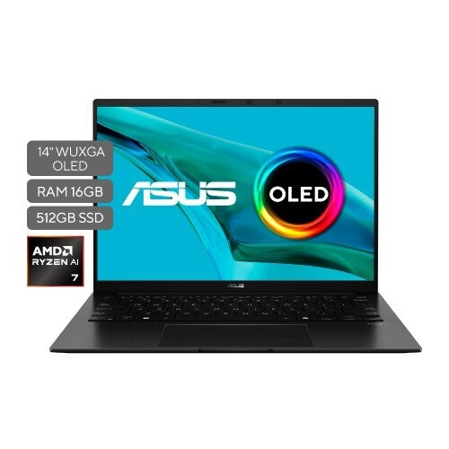 ASUS Zenbook 14 OLED UM3406GA Ryzen AI 7 445 16GB RAM 512GB SSD Sin SO - La ultrabook OLED que trabaja a tu ritmo