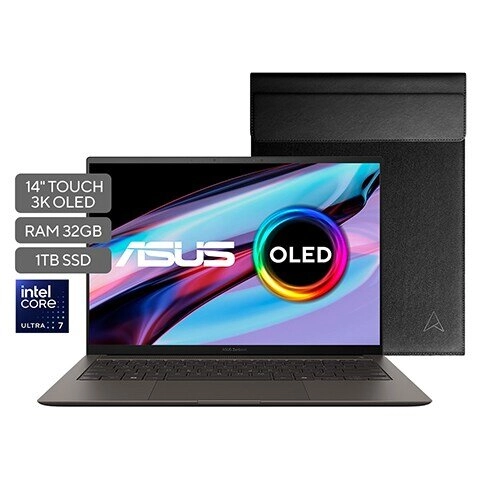 Asus Zenbook S 14 UX5406SA Intel Core Ultra 7 258V 32GB 1TB SSD OLED Táctil 3K Pebble White - El ultraligero premium que trabaja a tu ritmo