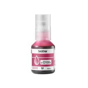 Brother BTD100M Botella de Tinta Magenta 5000 Páginas - Recarga limpia y sin interrupciones para tu InkBenefit Tank