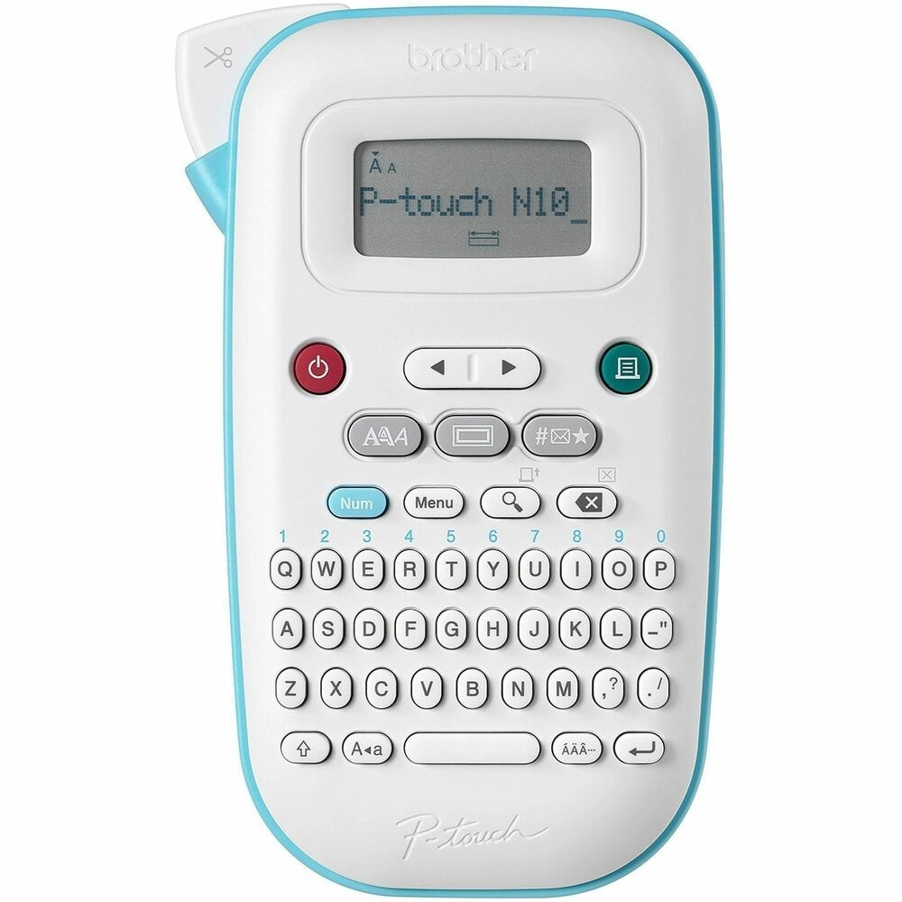 Brother PT-N10 P-touch Etiquetadora Electrónica Portátil Verde Azulado/Blanco - Organiza todo sin conectarte a un computador (Caja Dañada)