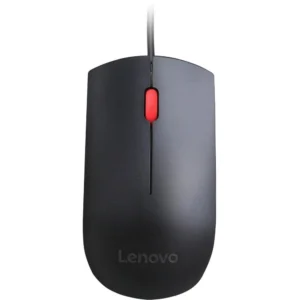 Mouse USB Lenovo Essential - Mouse Ergonómico 1600DPI para Uso Prolongado y Máxima Precisión