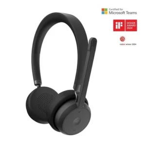 Lenovo Wireless VoIP Headset Professional - Auriculares Bluetooth Certificados Teams con 31h Autonomía