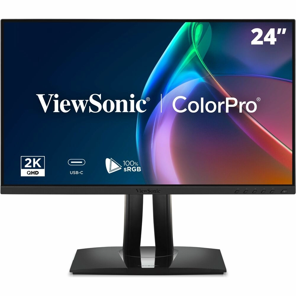 ViewSonic VP2456A Monitor 24" Full HD IPS USB-C 60W Negro - Colores precisos para diseño profesional