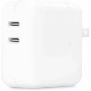 Apple Adaptador de Corriente 35W Dual USB-C - Carga Rápida Simultánea