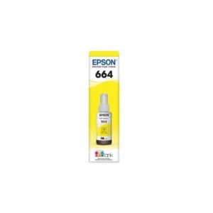 Tinta Original Epson T664 Amarilla 70ml para Impresoras EcoTank L200/L210/L355 - Máximo Rendimiento